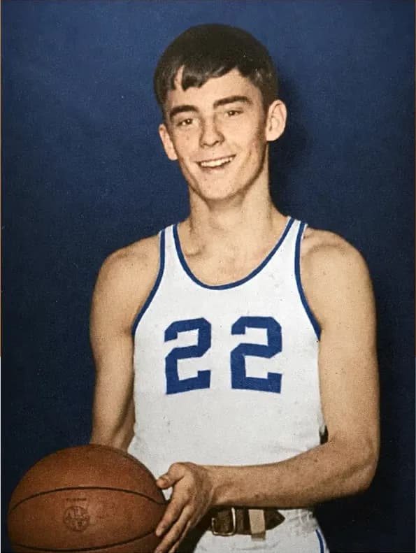 The same 1950s-1970s photograph after hand colorization by MemoryCherish, natural color added