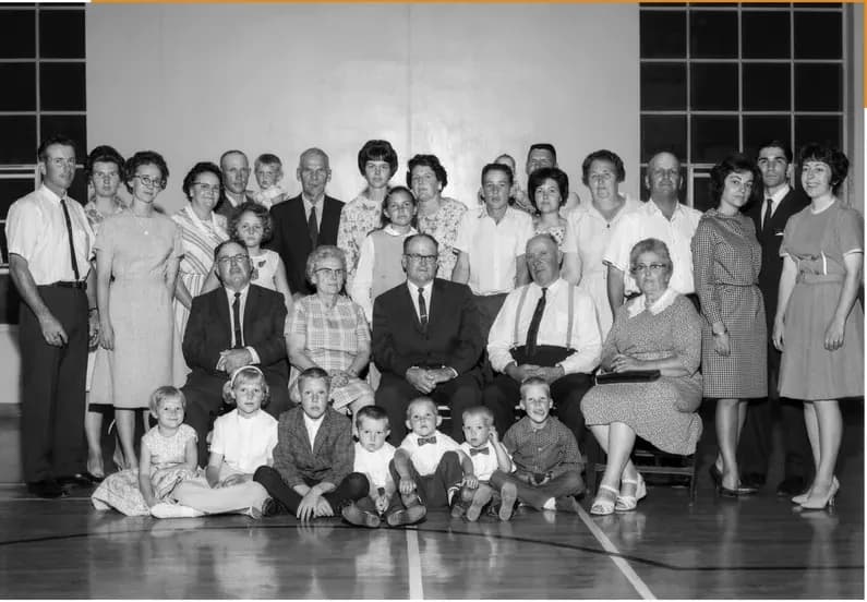 This black-and-white photograph brought back to life by MemoryCherish photo restoration