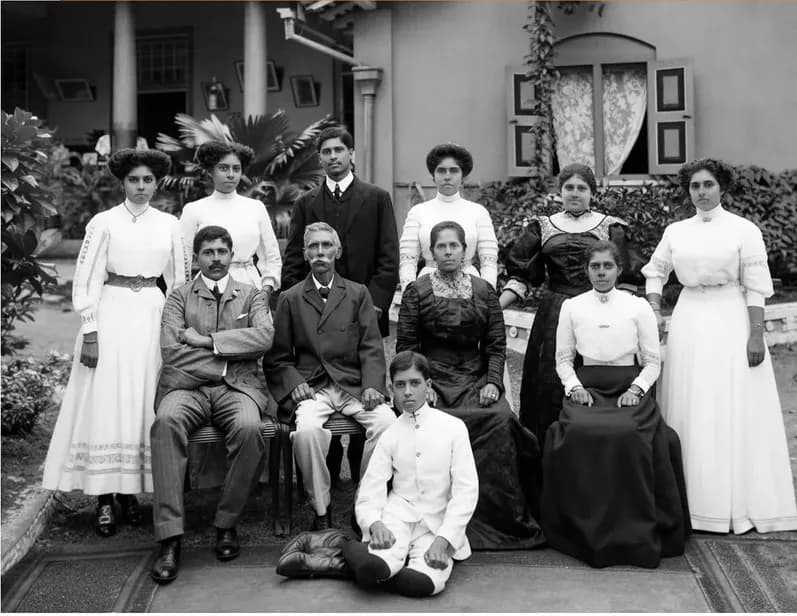 The same pre-1950 photograph after hand colorization by MemoryCherish, natural color added