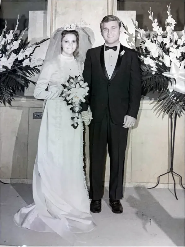 Damaged black-and-white photograph in need of professional photo restoration