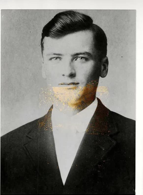 Black-and-white photograph sent to MemoryCherish for expert photo restoration