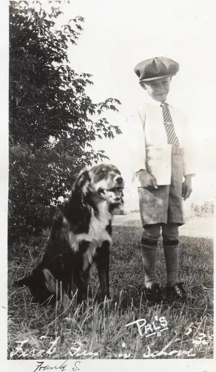 Old black-and-white photograph showing its age, before photo restoration