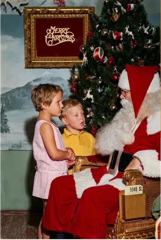 This discoloured photograph brought back to life by MemoryCherish photo restoration