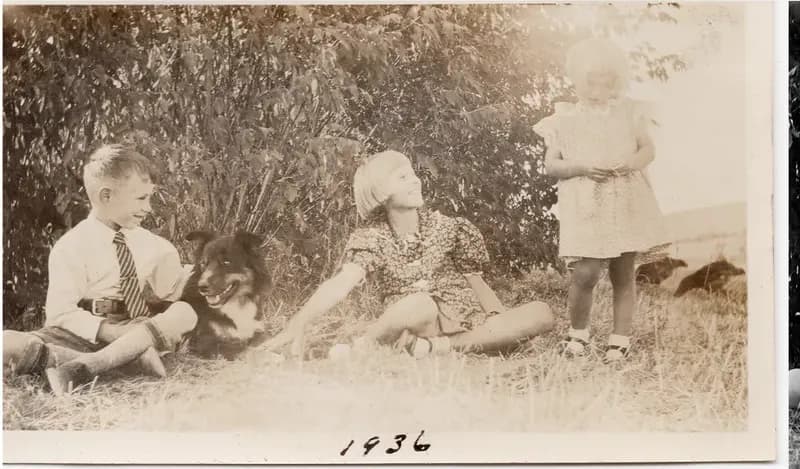 Discoloured photograph sent to MemoryCherish for expert photo restoration