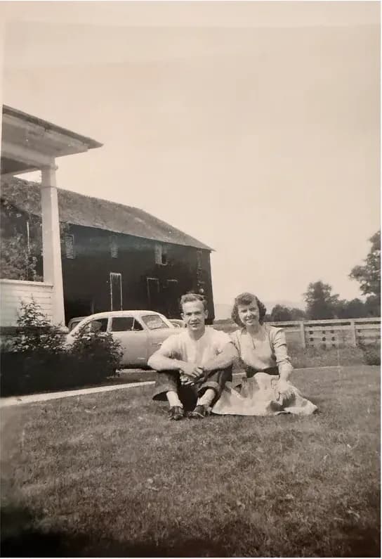 Old discoloured photograph showing its age, before photo restoration