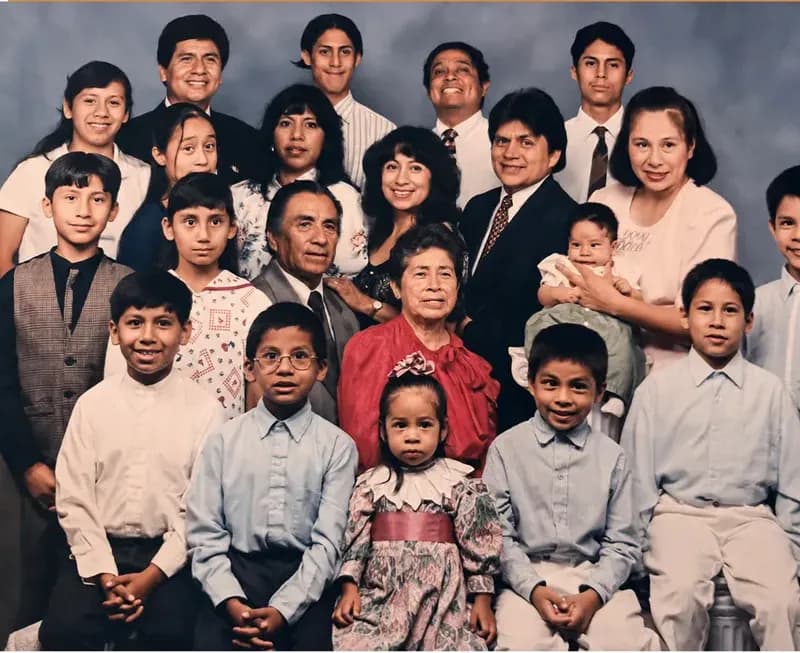 The same faded photograph, restored by hand at MemoryCherish