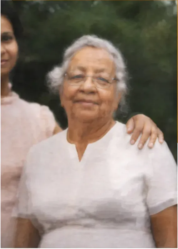The same photograph after hand restoration by MemoryCherish, creases and tears repaired and detail recovered