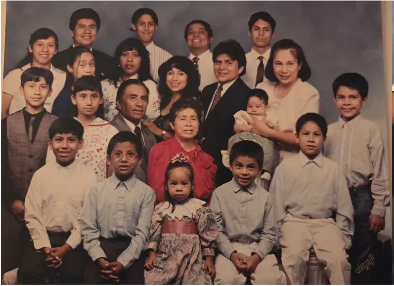Old faded photograph showing its age, before photo restoration