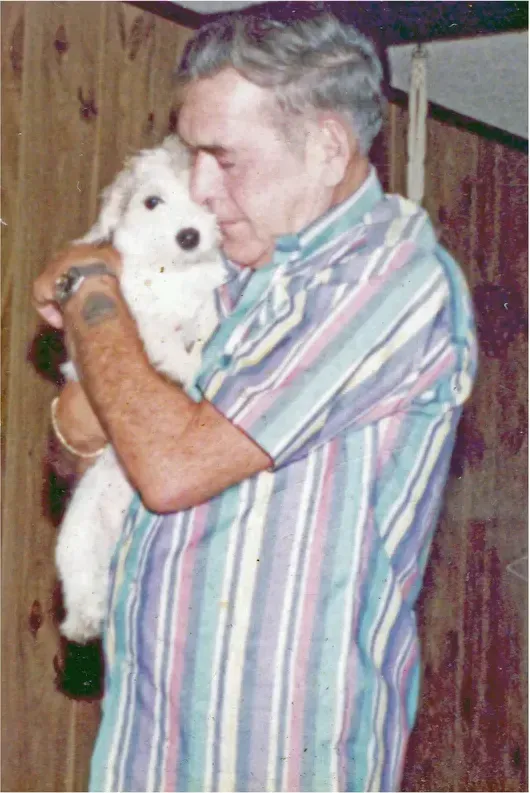 Old faded photograph showing its age, before photo restoration