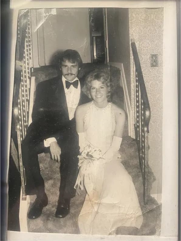 Original 1950s-1970s photograph showing creases and tears, before photo restoration by MemoryCherish