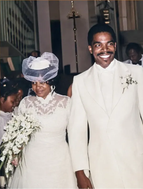The same 1980s-plus photograph after hand colorization by MemoryCherish, natural color added