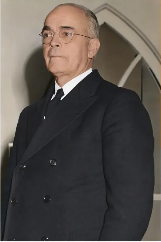 The same pre-1950 photograph after hand colorization by MemoryCherish, natural color added