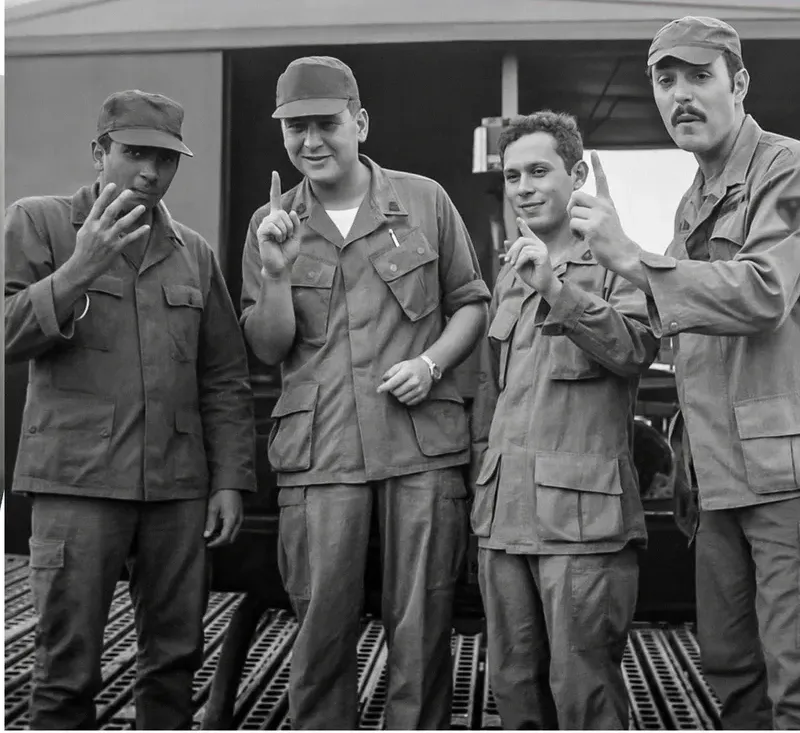 The same 1950s-1970s photograph after hand colorization by MemoryCherish, natural color added