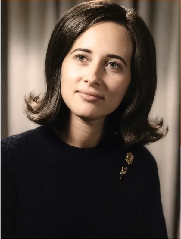 The same 1950s-1970s photograph after hand colorization by MemoryCherish, natural color added