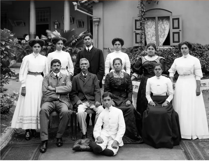 The same pre-1950 photograph after hand colorization by MemoryCherish, natural color added