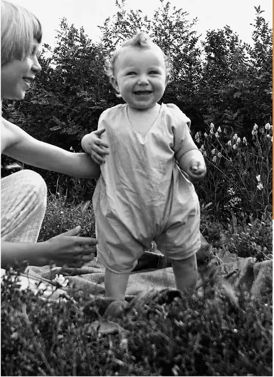 The same 1950s-1970s photograph after hand colorization by MemoryCherish, natural color added