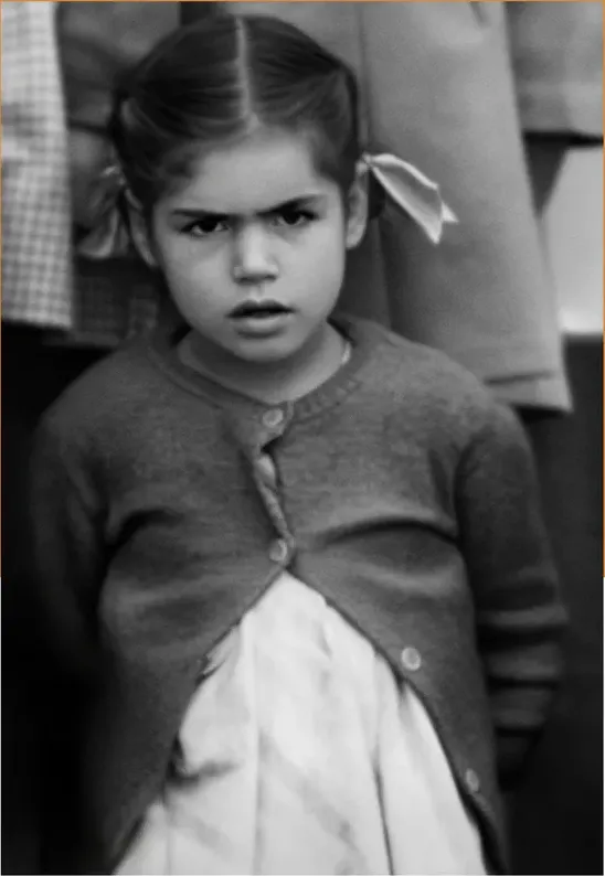 The same 1950s-1970s photograph after hand colorization by MemoryCherish, natural color added