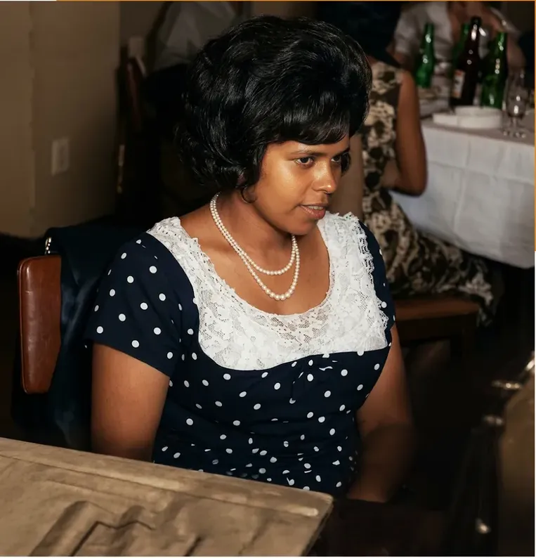 The same 1950s-1970s photograph after hand colorization by MemoryCherish, natural color added
