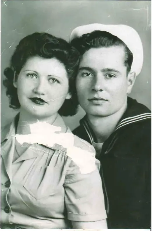Black-and-white 1950s-1970s photograph before hand colorization by MemoryCherish artists