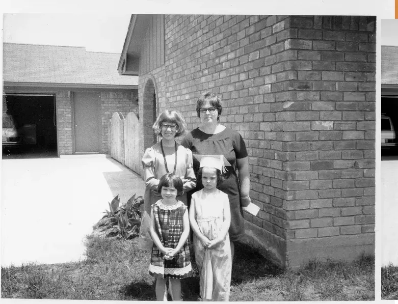 Black-and-white 1950s-1970s photograph before hand colorization by MemoryCherish artists