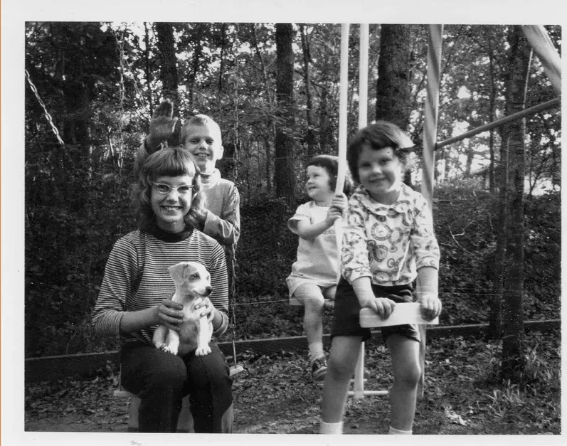 Black-and-white 1950s-1970s photograph before hand colorization by MemoryCherish artists