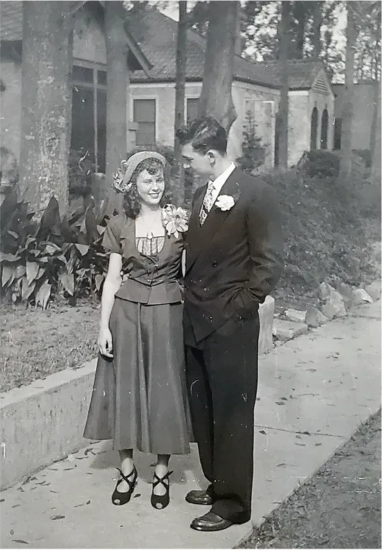 Black-and-white 1950s-1970s photograph before hand colorization by MemoryCherish artists