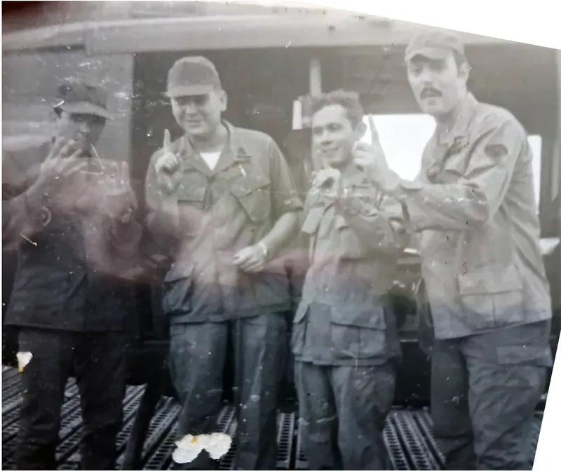 Black-and-white 1950s-1970s photograph before hand colorization by MemoryCherish artists