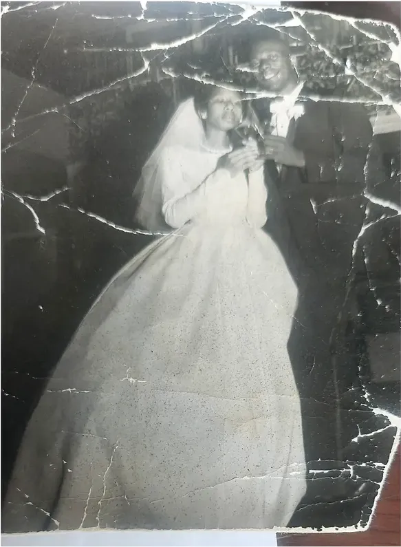 Black-and-white 1950s-1970s photograph before hand colorization by MemoryCherish artists
