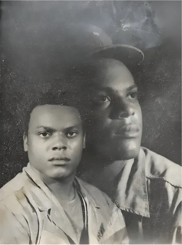 Black-and-white 1980s-plus photograph before hand colorization by MemoryCherish artists