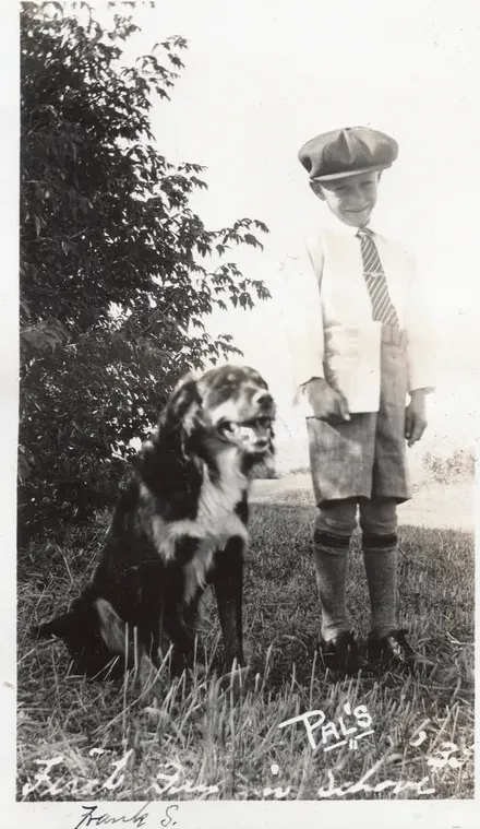 Black-and-white pre-1950 photograph before hand colorization by MemoryCherish artists