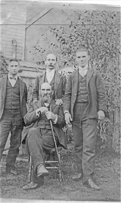 Black-and-white pre-1950 photograph before hand colorization by MemoryCherish artists