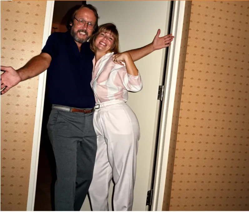 The same 1980s-plus photo restored by hand at MemoryCherish, discoloration corrected and clarity brought back