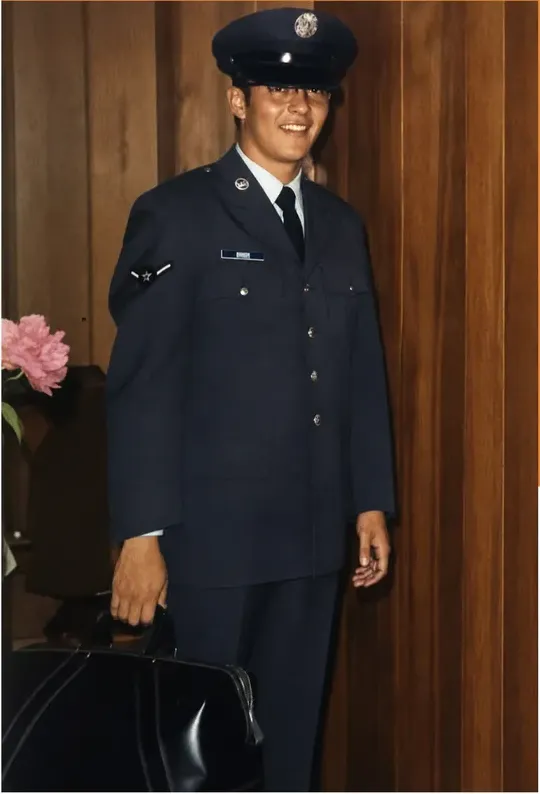 The same 1950s-1970s photo restored by hand at MemoryCherish, scratches corrected and clarity brought back
