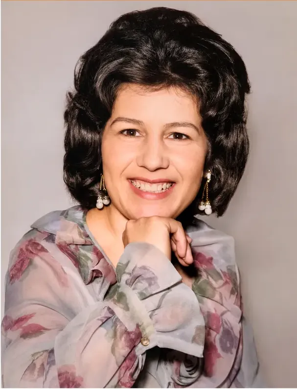The same 1950s-1970s photograph after hand colorization by MemoryCherish, natural color added
