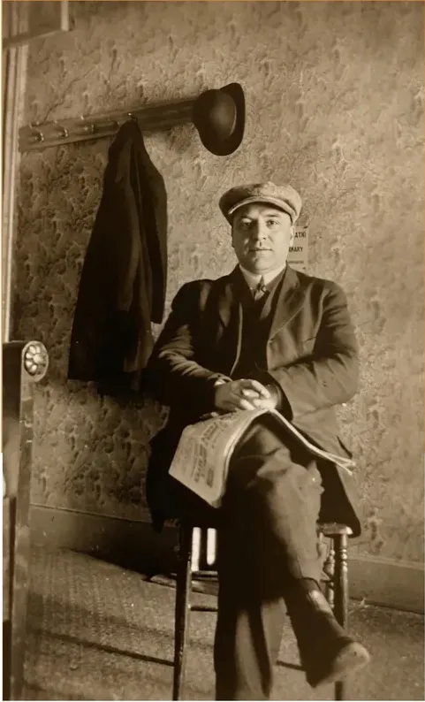 The same pre-1950 photograph after hand restoration by MemoryCherish, discoloration repaired and detail recovered