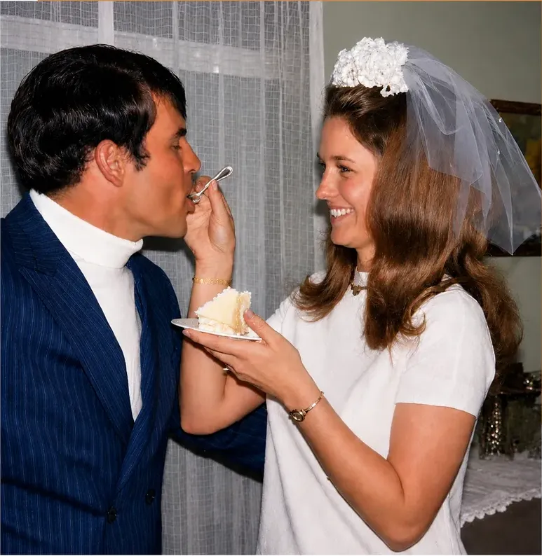 The same 1950s-1970s photo restored by hand at MemoryCherish, discoloration corrected and clarity brought back