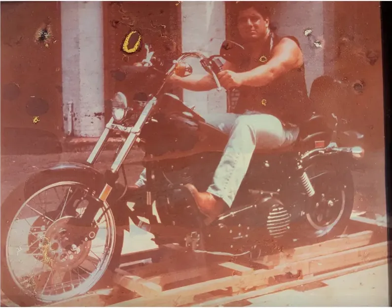 Original 1980s-plus photograph showing water damage, before photo restoration by MemoryCherish