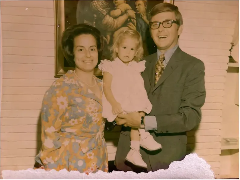 Creases and tears on a 1950s-1970s photograph, before hand restoration by MemoryCherish artists