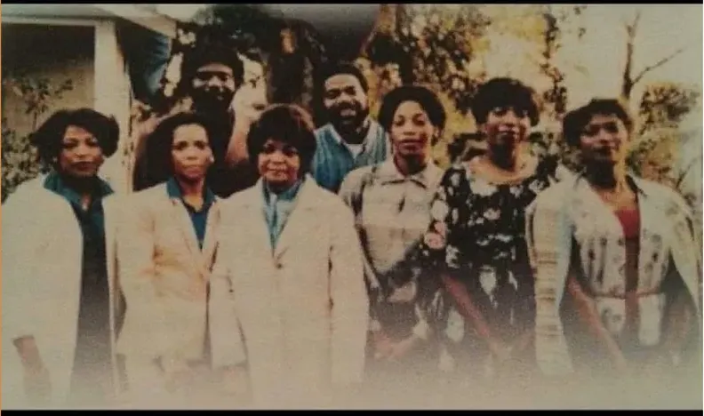 Discoloration on a 1980s-plus photograph, before hand restoration by MemoryCherish artists