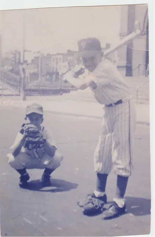 Original 1950s-1970s photograph showing creases and tears, before photo restoration by MemoryCherish