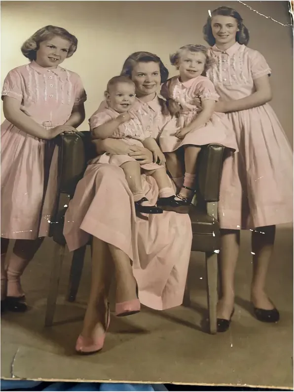 Original 1950s-1970s photograph showing creases and tears, before photo restoration by MemoryCherish