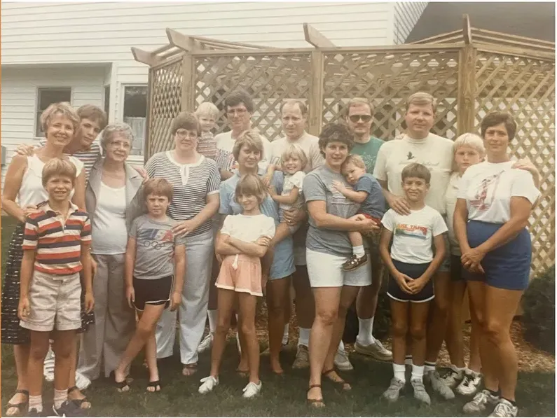 Original 1980s-plus photograph showing discoloration, before photo restoration by MemoryCherish