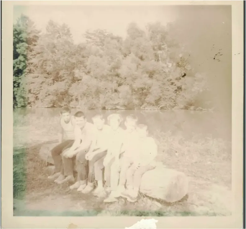Black-and-white 1950s-1970s photograph before hand colorization by MemoryCherish artists