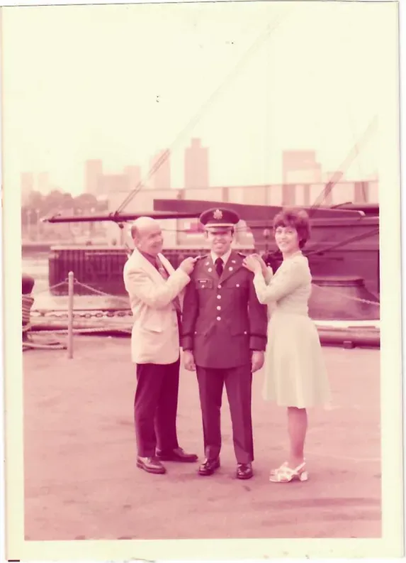 Original 1950s-1970s photograph showing discoloration, before photo restoration by MemoryCherish