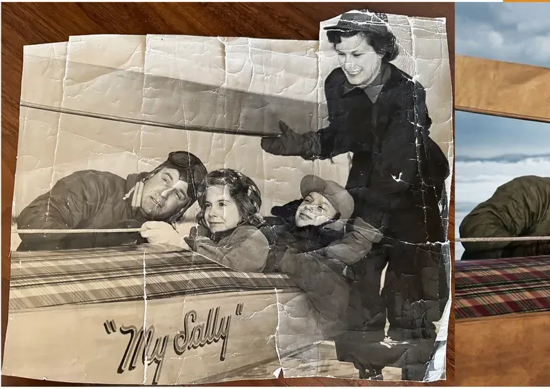 Black-and-white pre-1950 photograph before hand colorization by MemoryCherish artists