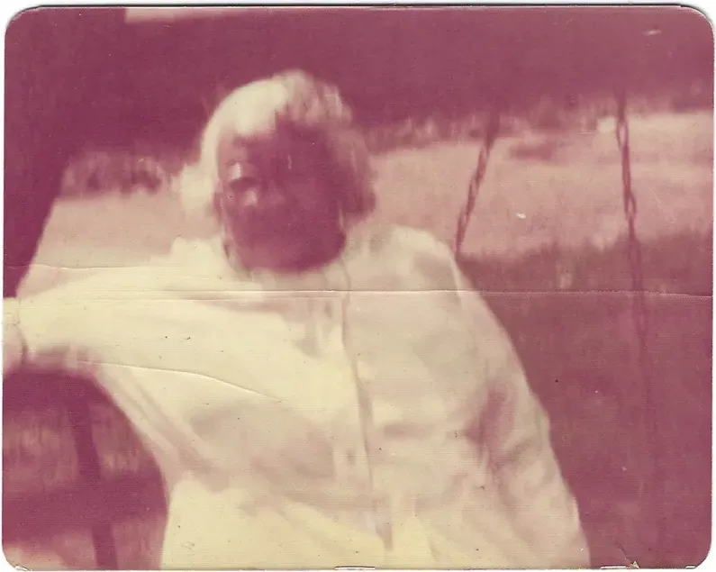 Original 1950s-1970s photograph showing creases and tears, before photo restoration by MemoryCherish