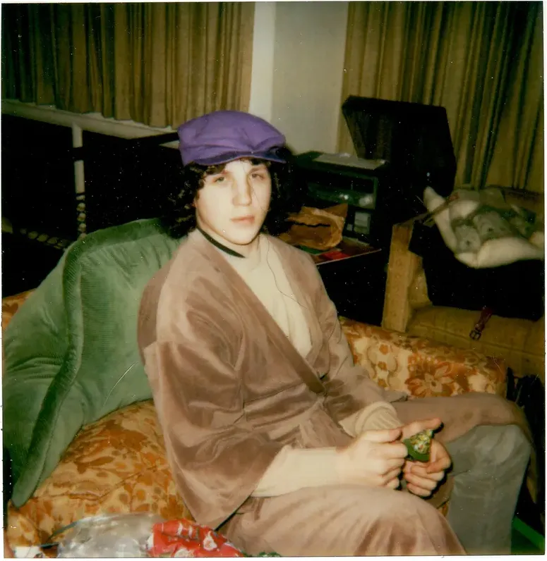Stains and marks on a 1950s-1970s photograph, before hand restoration by MemoryCherish artists