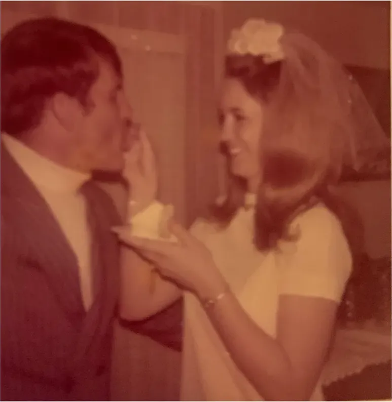Original 1950s-1970s photograph showing discoloration, before photo restoration by MemoryCherish