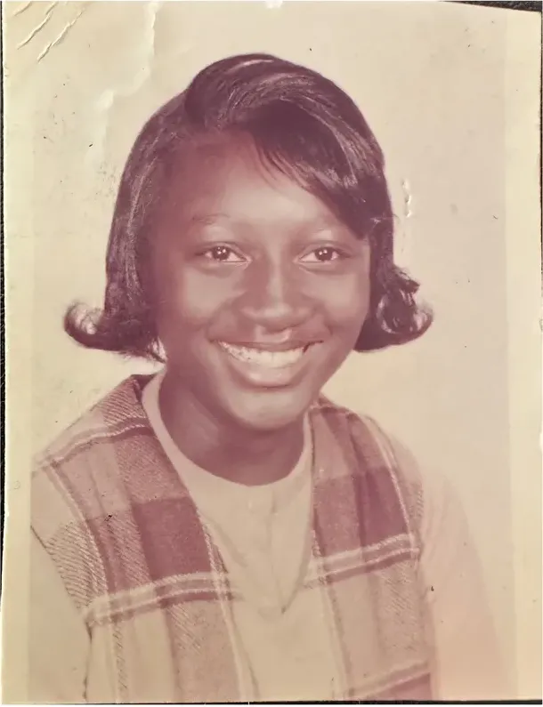 Original 1950s-1970s photograph showing creases and tears, before photo restoration by MemoryCherish