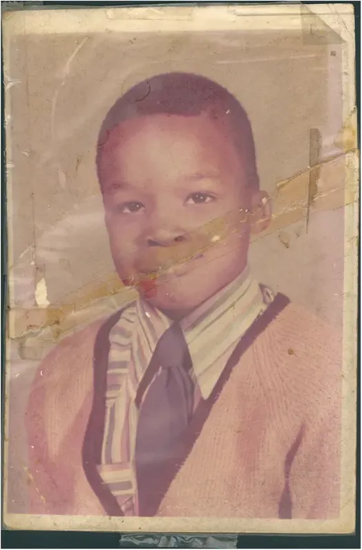 Original 1950s-1970s photograph showing creases and tears, before photo restoration by MemoryCherish